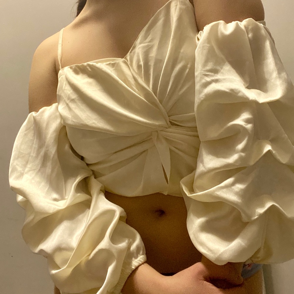 Champagne crop top